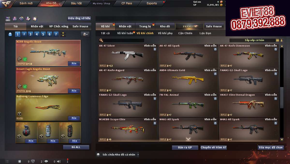 shop acc cf uy tin gia re